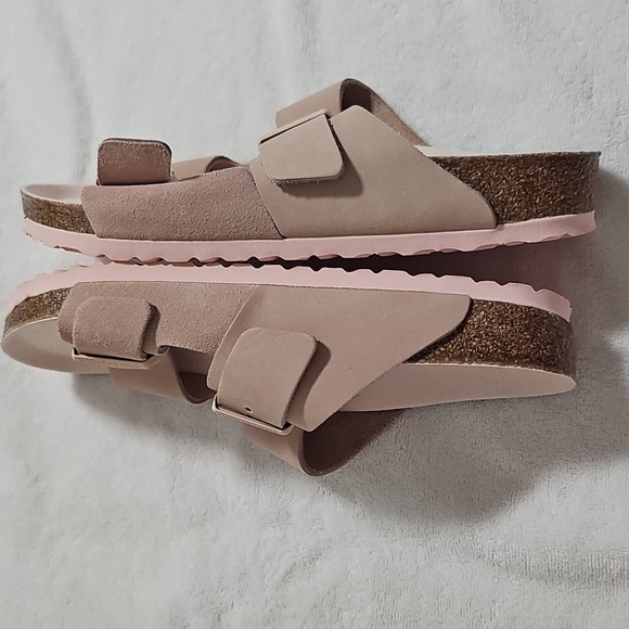Birkenstock Arizona SplitNubuck/Suede LeatherBlush Pink Sandals Size 41 - Picture 11 of 15
